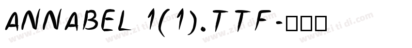 ANNABEL 1(1).TTF字体转换